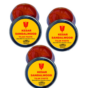 Kesar Sandalwood Tilak 3*30g,100%Pure Premium Quality Kesar Chandan Stick Tika