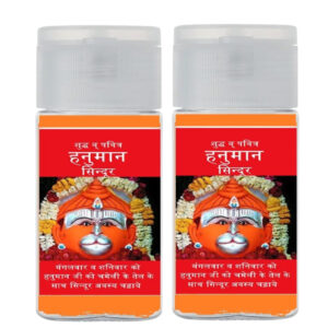 Hanumanji Sindoor- 2*30g, Pure Orange for Bajrangbali Tilak Religious Rituals