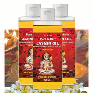 Pack of 3 Precious Jasmine Pooja Oil 100ml Perfect for Pooja Rituals, and Daily Use