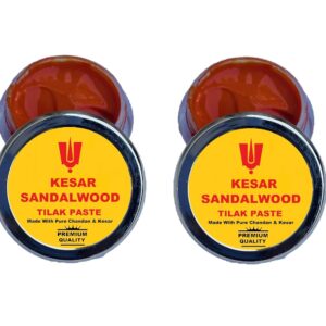 Kesar Sandalwood Tilak 2*30g,100%Pure Premium Quality Kesar Chandan Stick Tika